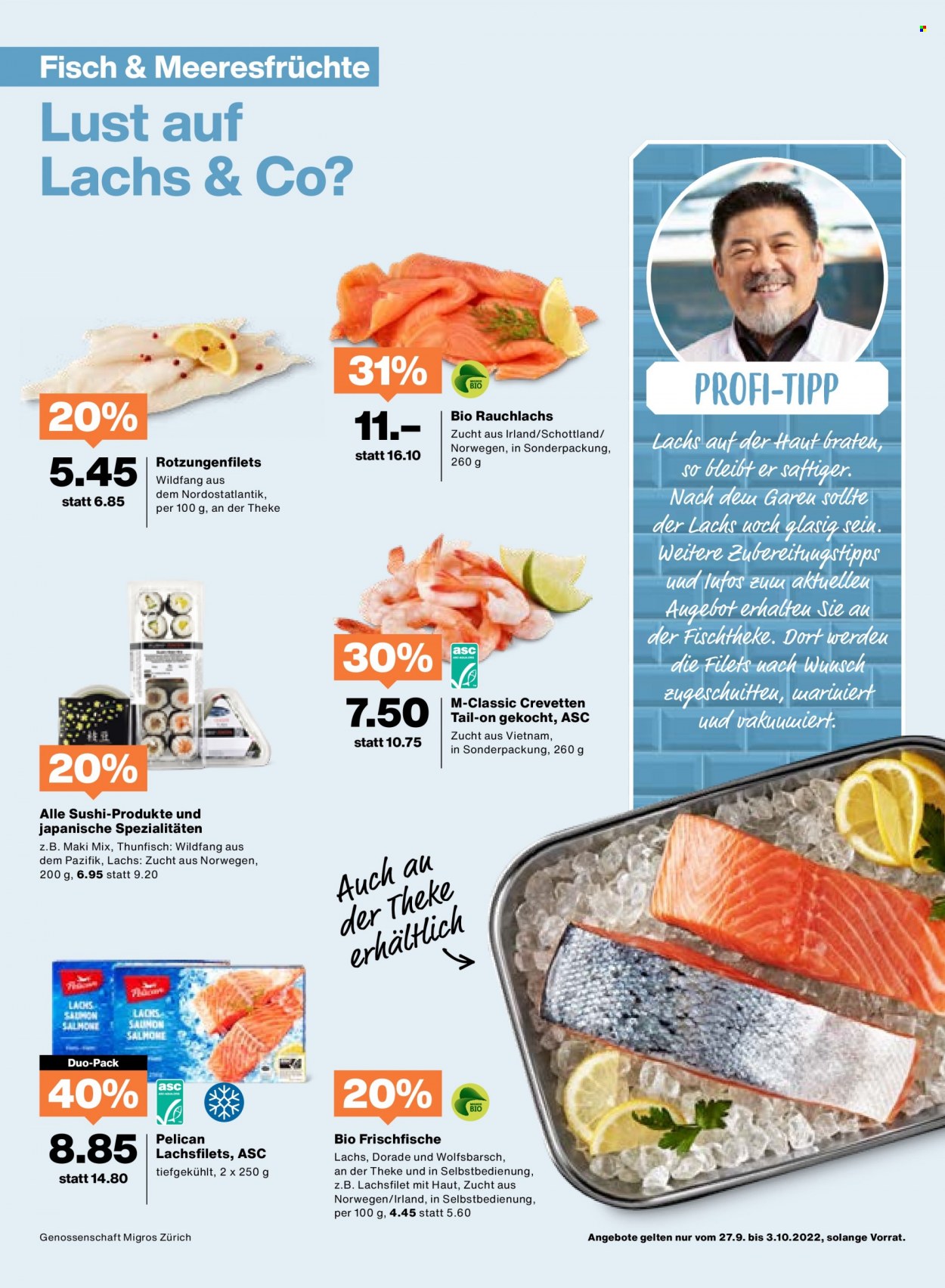 Prospekt Migros - 27.9.2022 - 3.10.2022. Seite 7