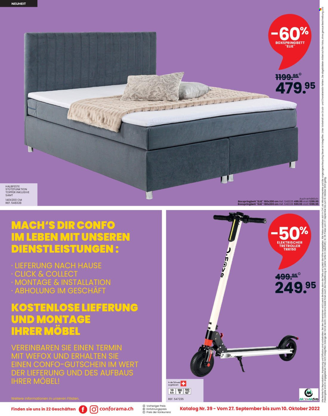 Volantino Conforama - 27.9.2022 - 10.10.2022. Pagina 24
