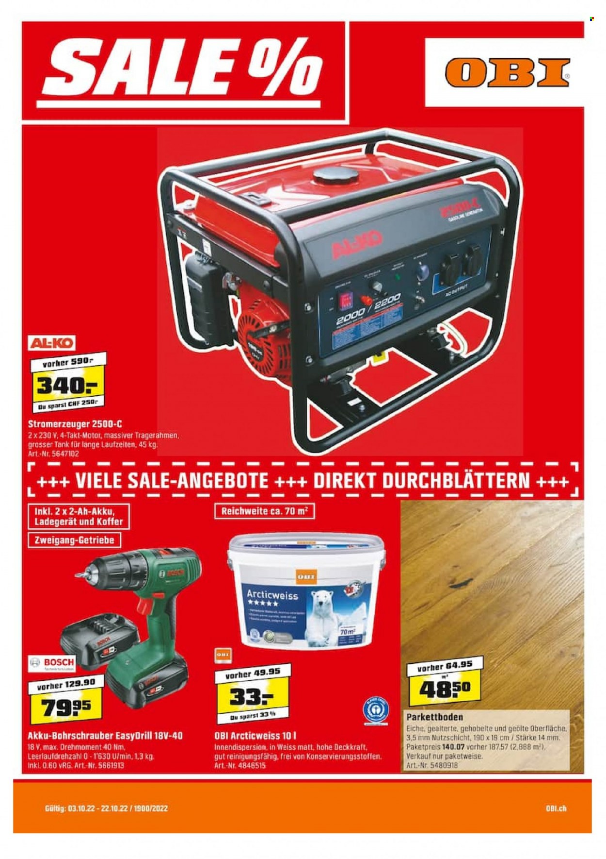 Catalogue OBI - 3.10.2022 - 22.10.2022. Page 1