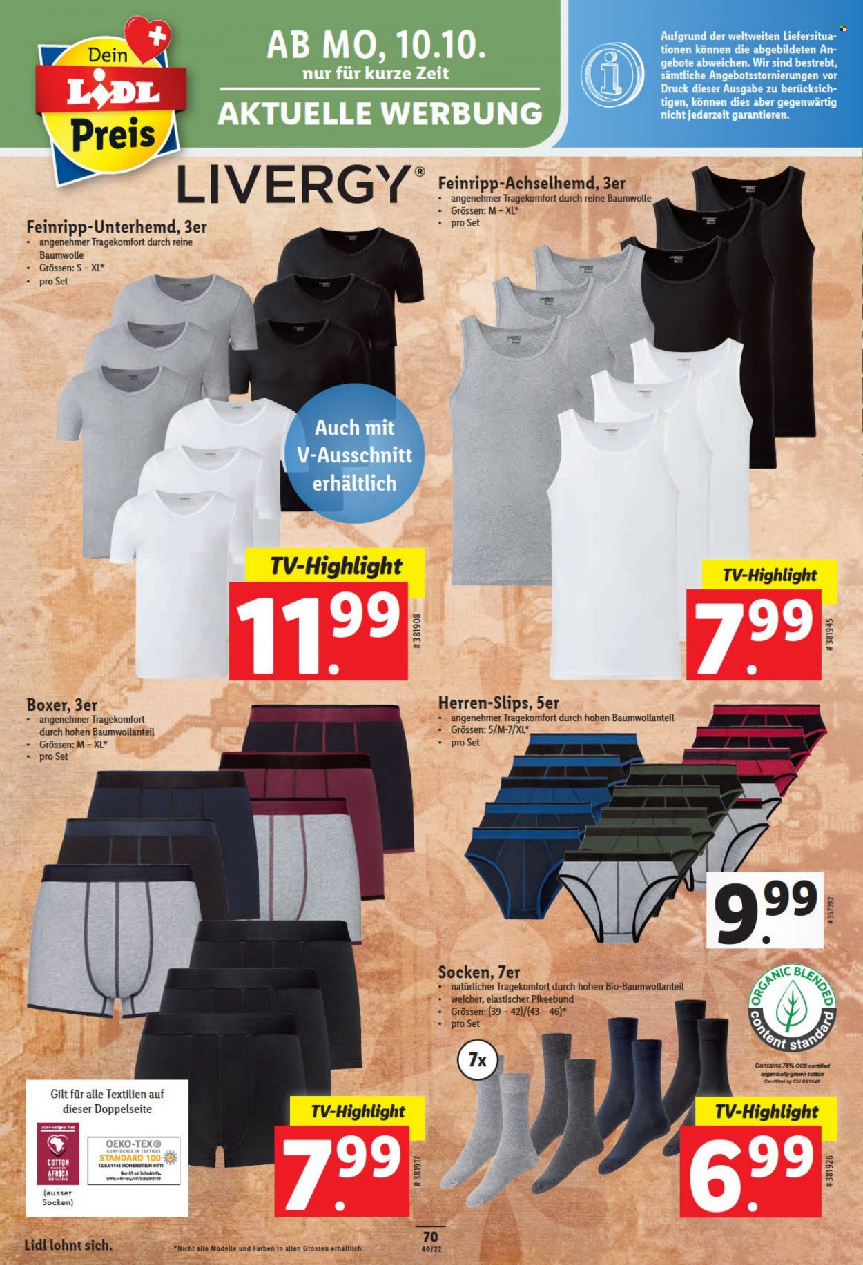 Prospekt Lidl - 6.10.2022 - 12.10.2022. Seite 70