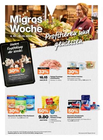 Prospekte Migros - 4.10.2022 - 10.10.2022.