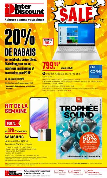 Catalogue Interdiscount - 10.10.2022 - 23.10.2022.