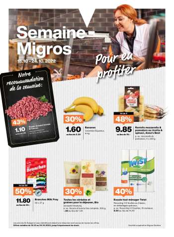 Prospekte Migros - 18.10.2022 - 24.10.2022.