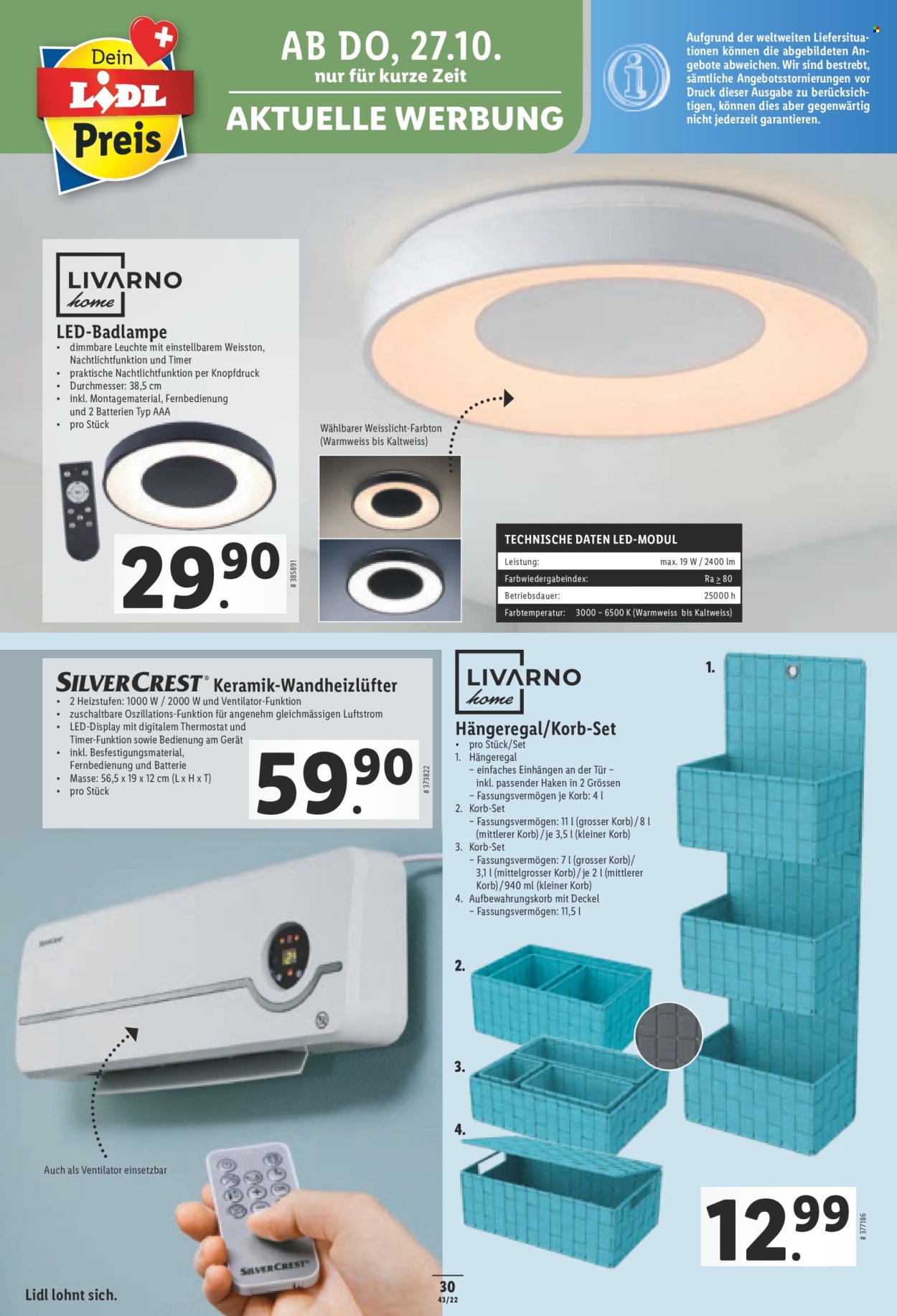 Volantino Lidl - 27.10.2022 - 2.11.2022. Pagina 30