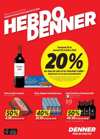 Catalogue Denner - 25.10.2022 - 31.10.2022.