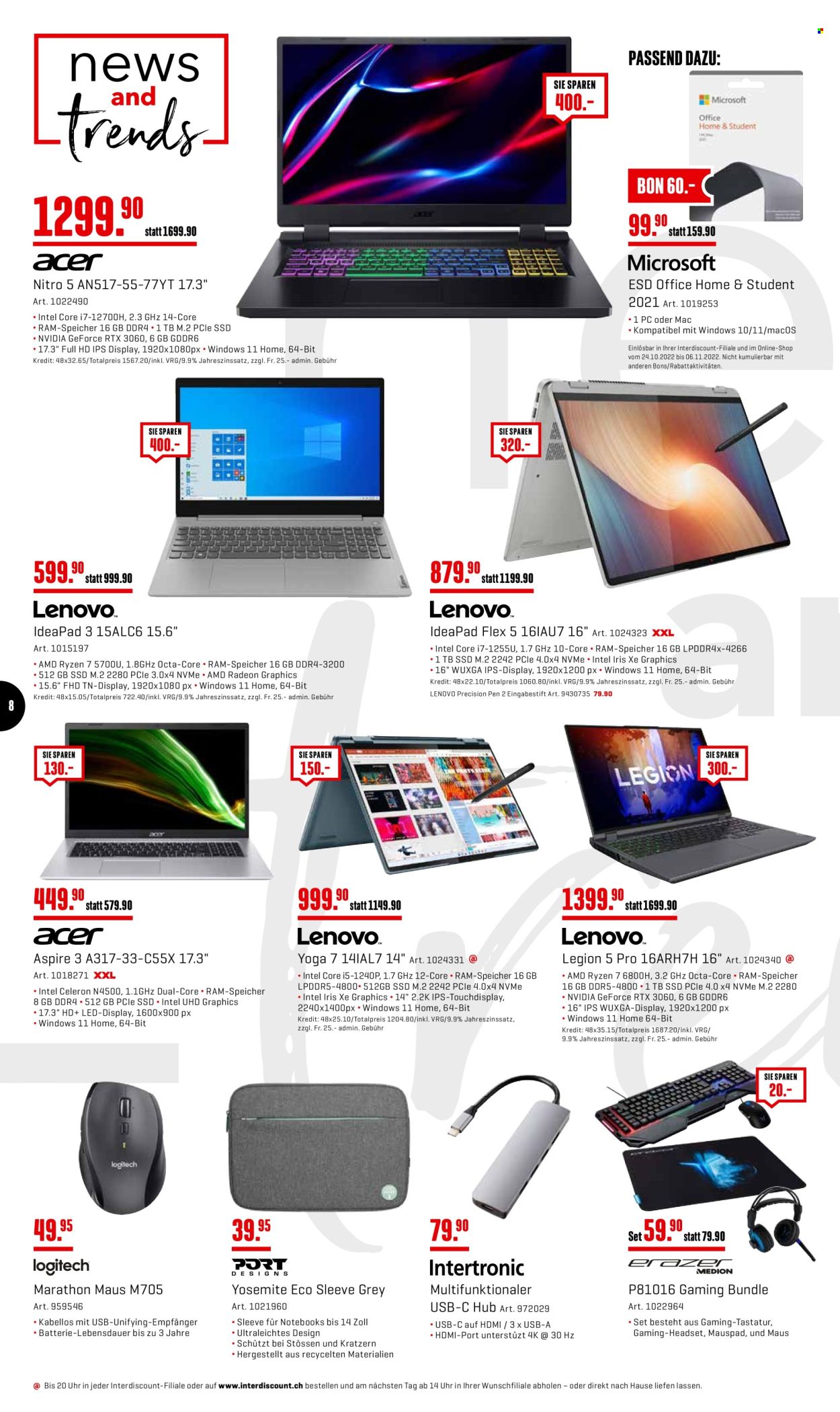 Volantino Interdiscount - 24.10.2022 - 6.11.2022. Pagina 8