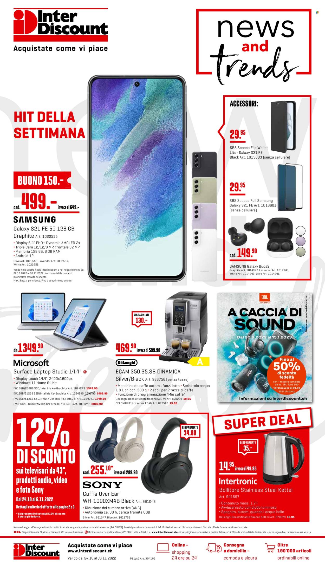 Catalogue Interdiscount - 24.10.2022 - 6.11.2022. Page 1