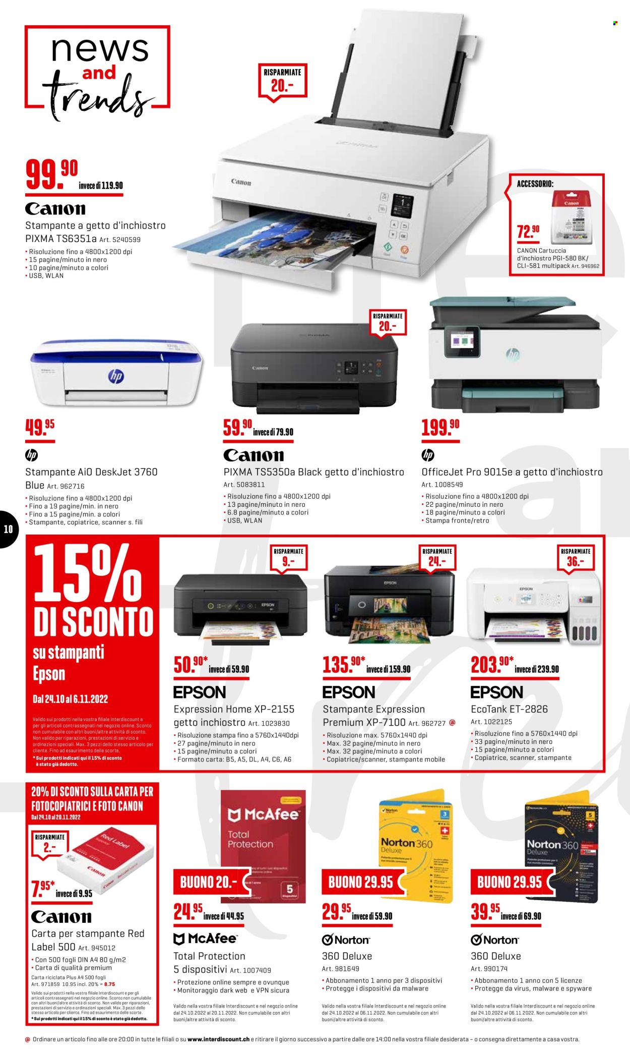 Catalogue Interdiscount - 24.10.2022 - 6.11.2022. Page 10