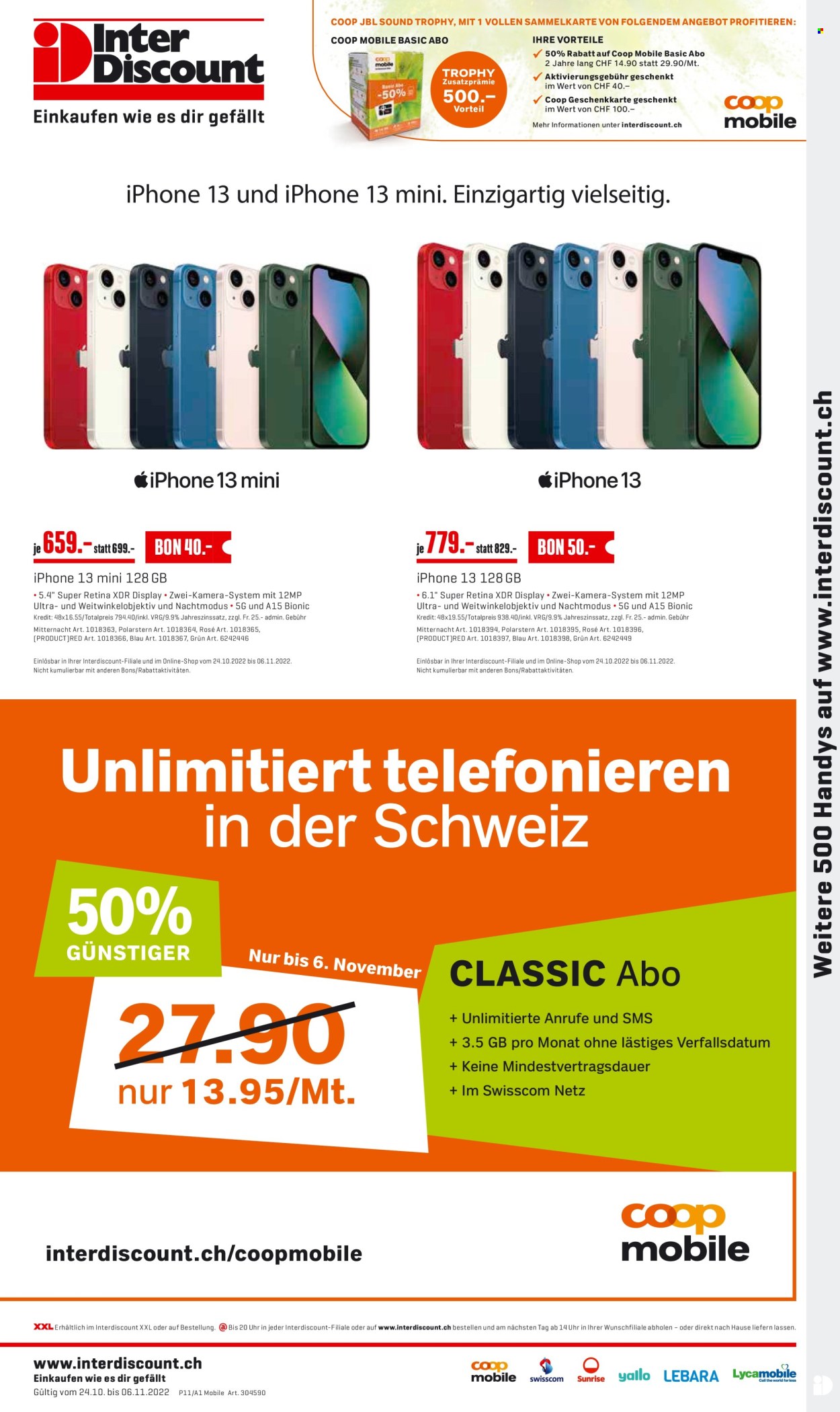 Volantino Interdiscount - 24.10.2022 - 6.11.2022. Pagina 1
