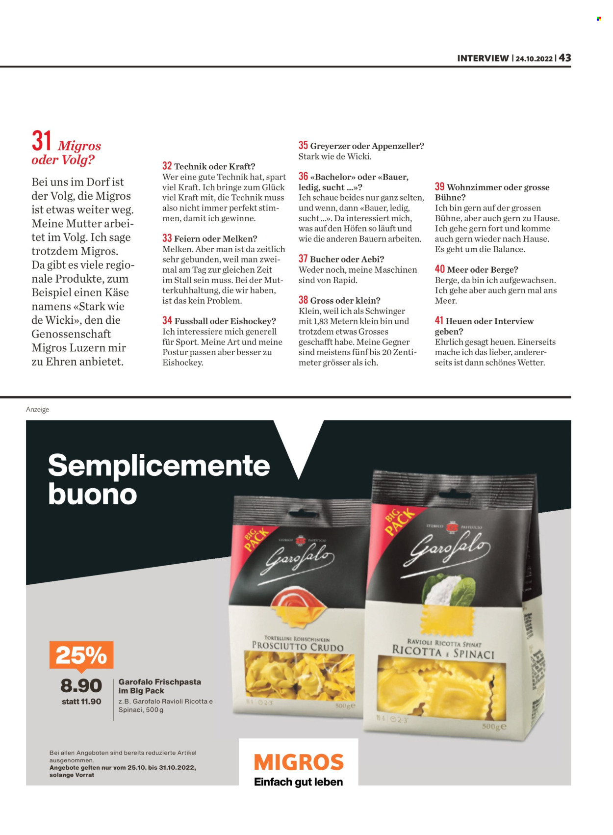 Catalogue Migros - 24.10.2022 - 30.10.2022. Page 43
