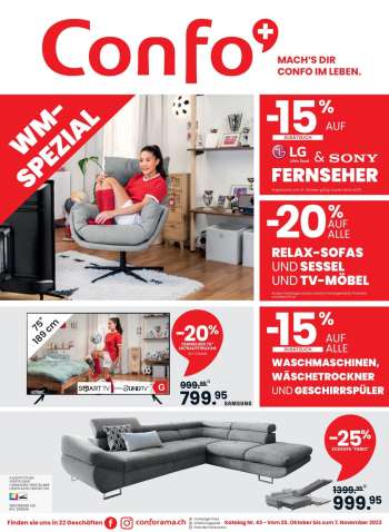 Volantino Conforama - 25.10.2022 - 7.11.2022.