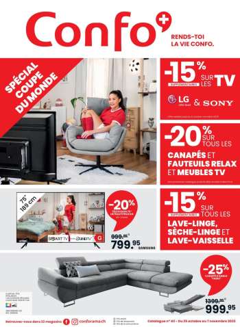 Volantino Conforama - 25.10.2022 - 7.11.2022.