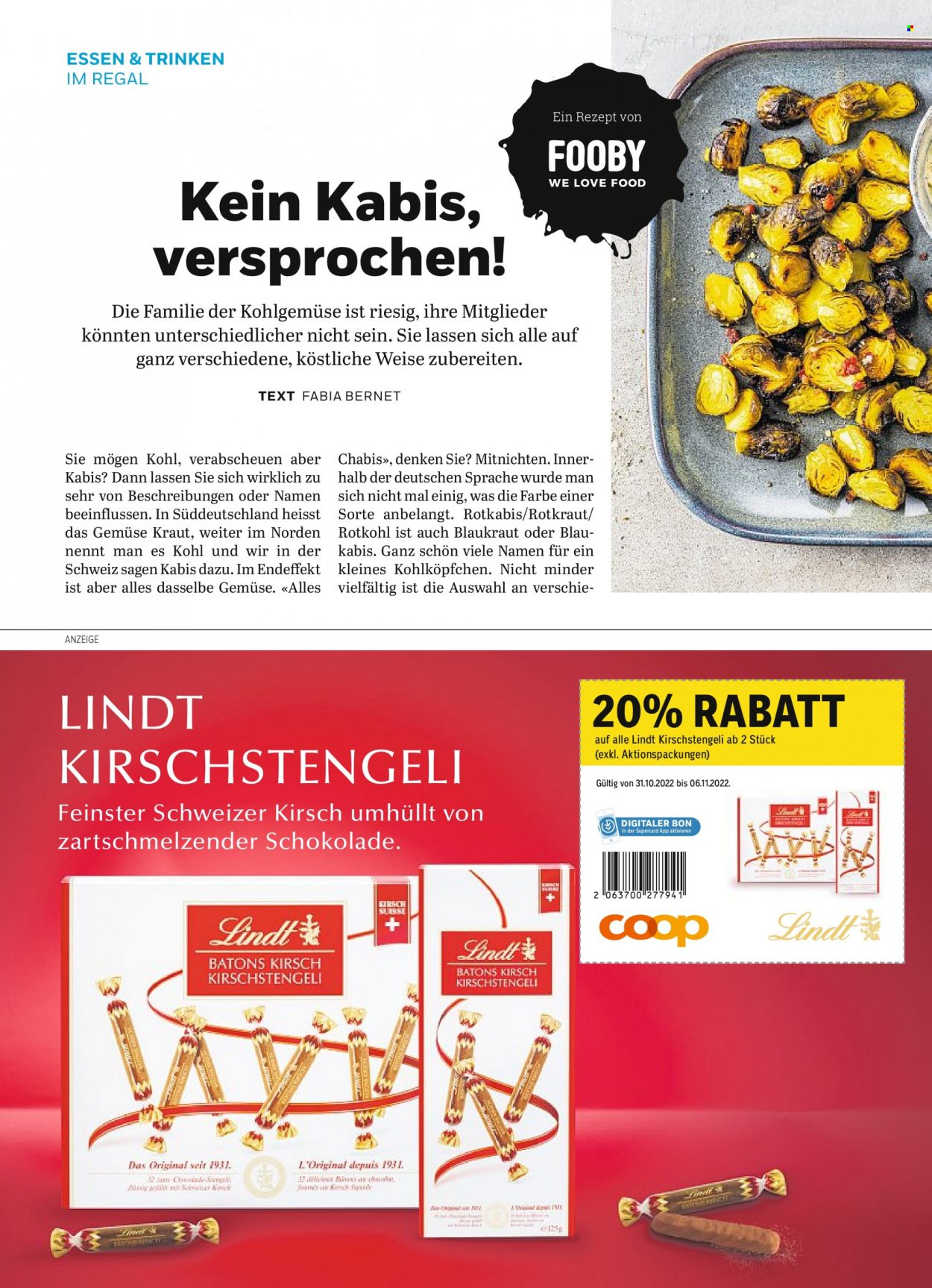 Prospekt Coop - 31.10.2022 - 6.11.2022. Seite 36