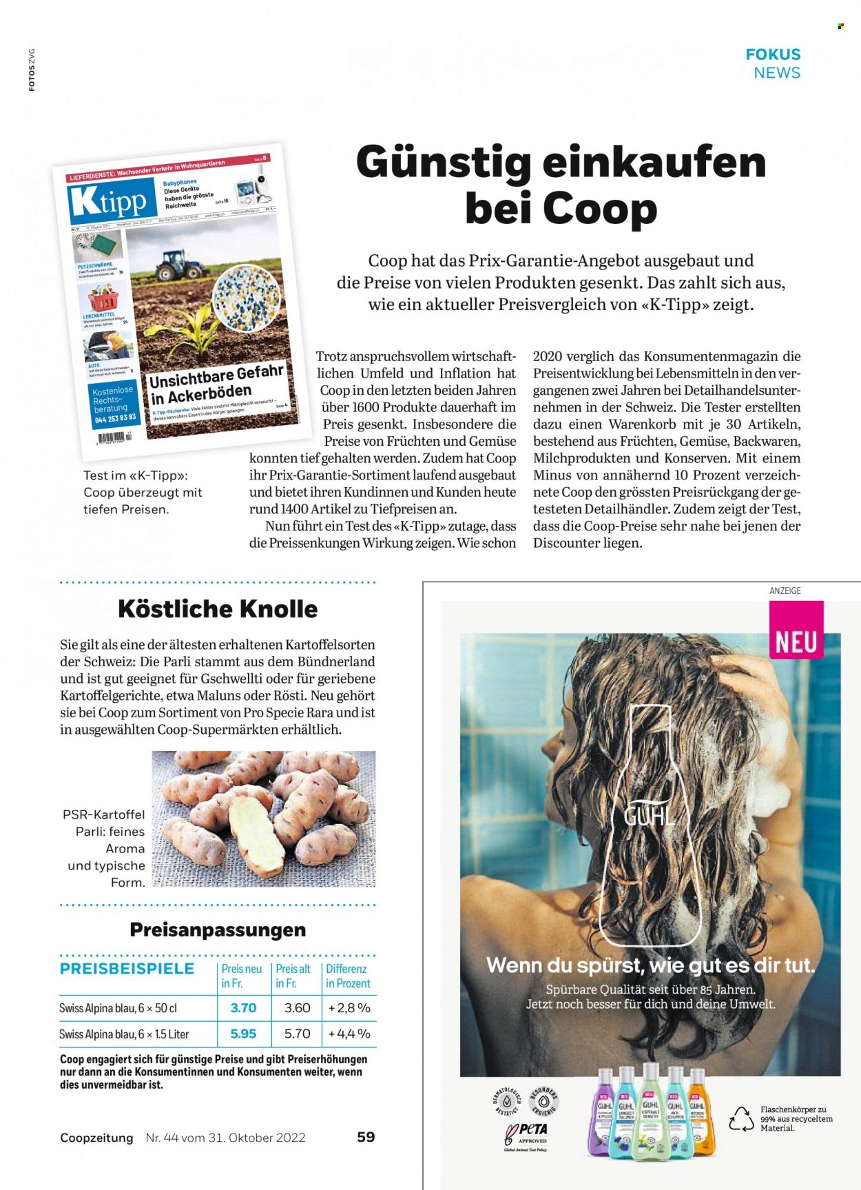 Prospekt Coop - 31.10.2022 - 6.11.2022. Seite 59