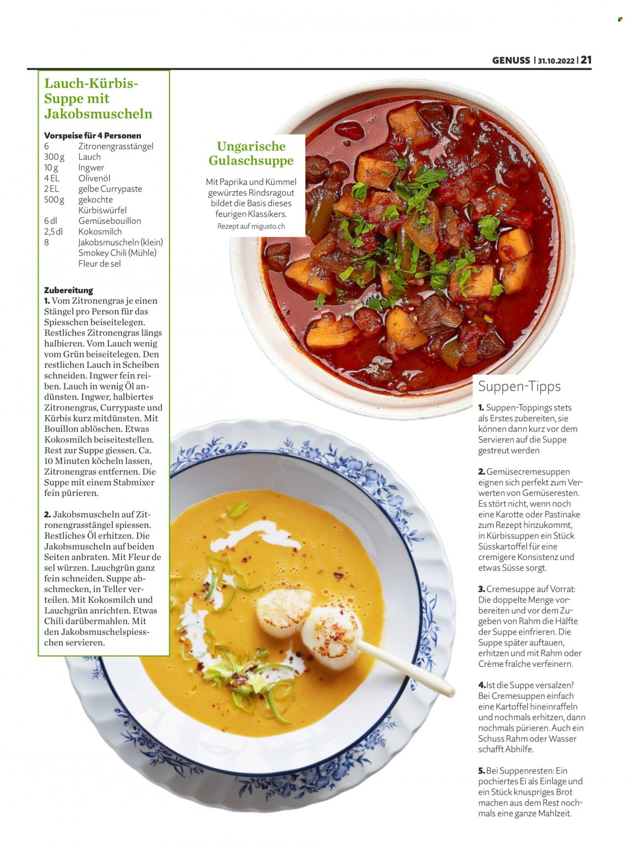 Catalogue Migros - 31.10.2022 - 6.11.2022. Page 21