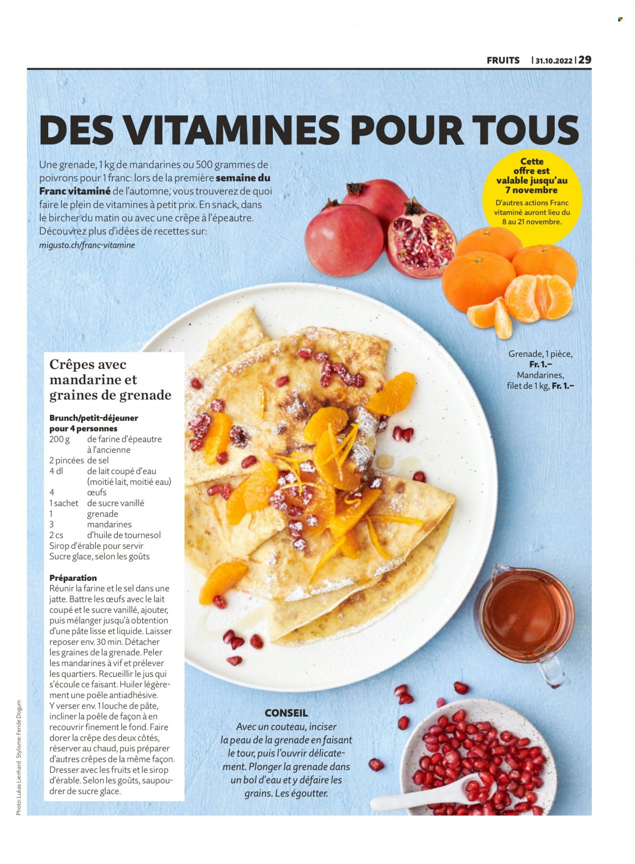 Catalogue Migros - 31.10.2022 - 6.11.2022. Page 29