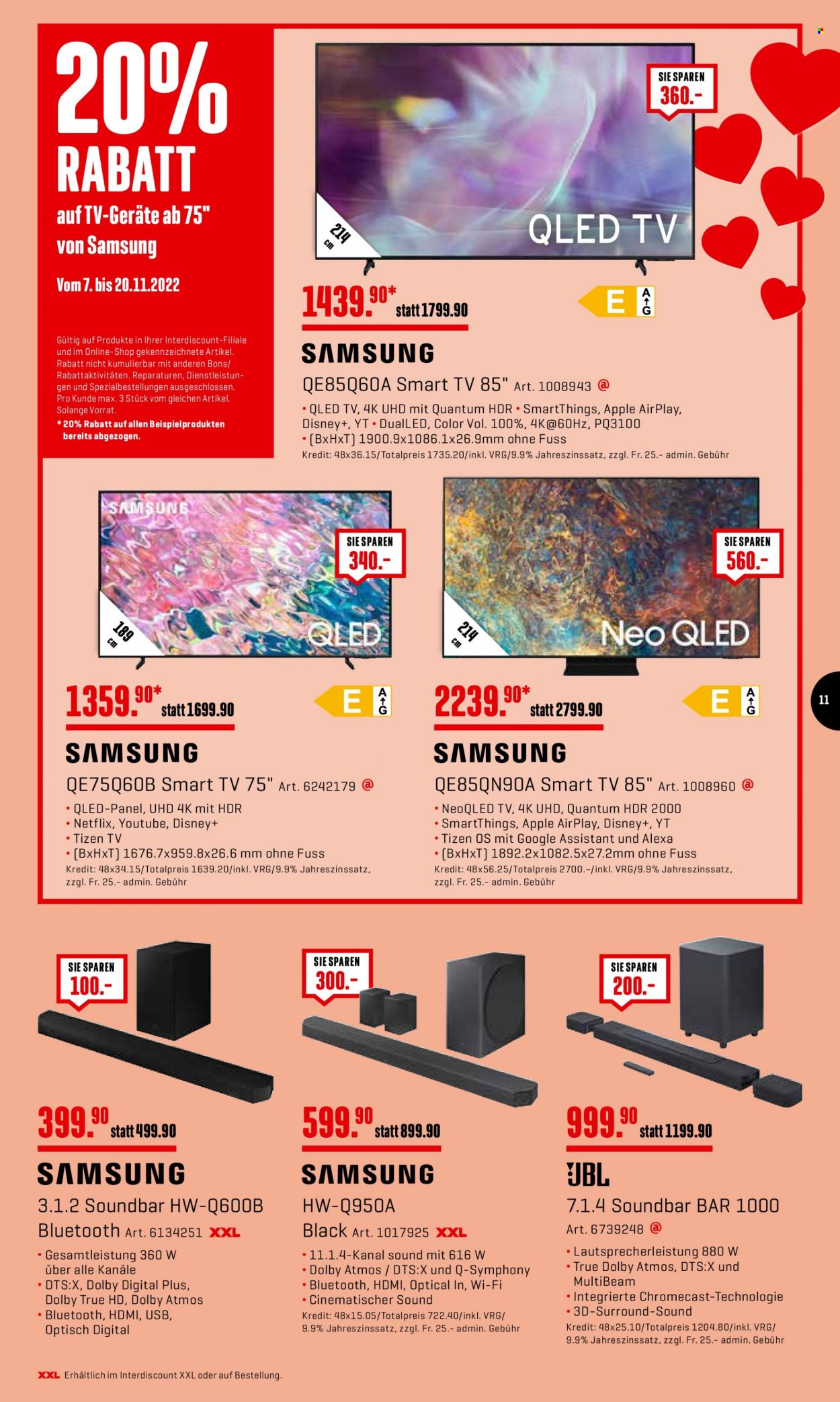Prospekt Interdiscount - 7.11.2022 - 20.11.2022. Seite 11