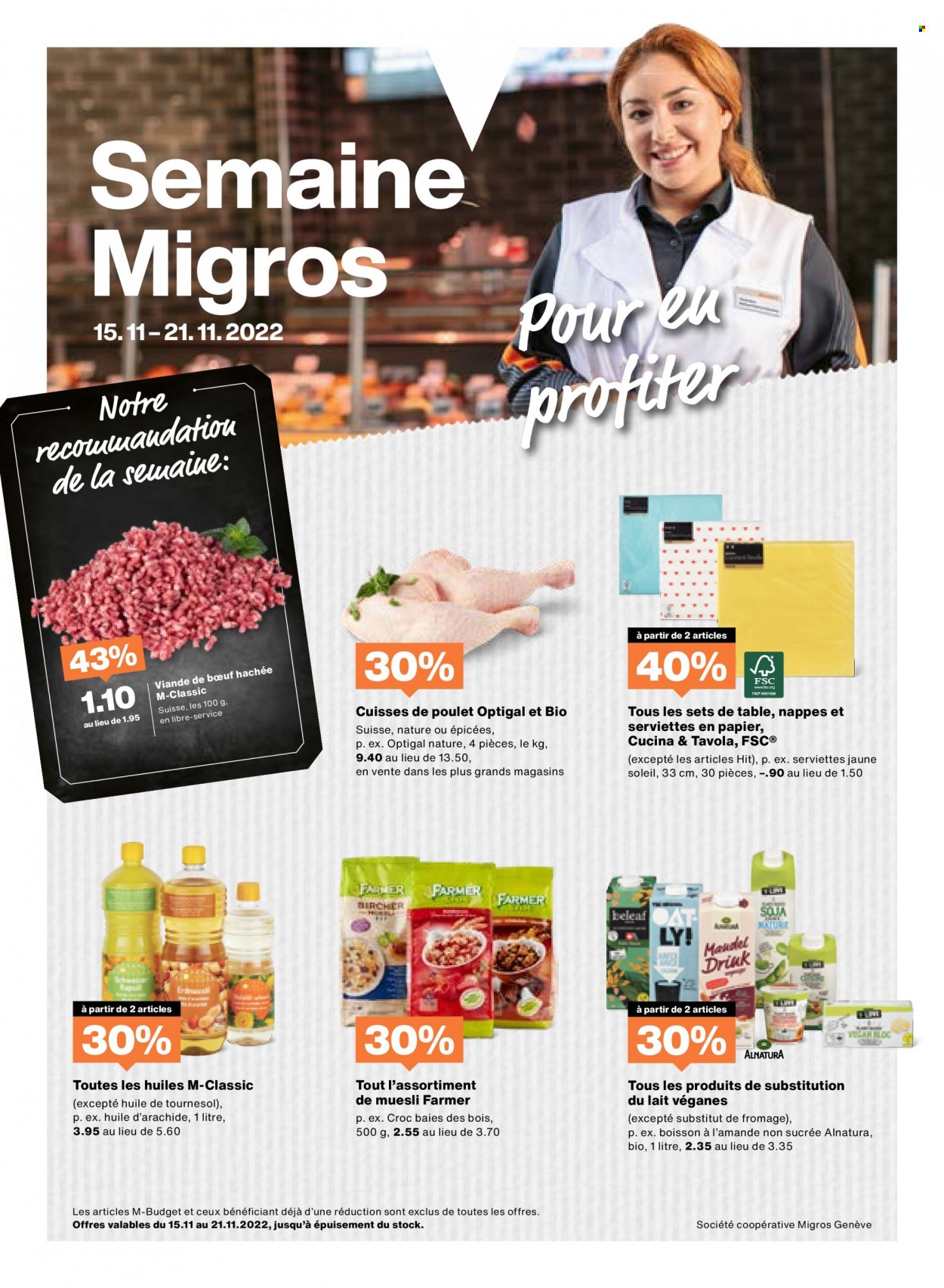 Prospekt Migros - 15.11.2022 - 21.11.2022. Seite 1