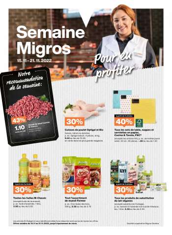 Volantino Migros - 15.11.2022 - 21.11.2022.