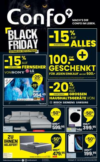 Catalogue Conforama - 21.11.2022 - 28.11.2022.