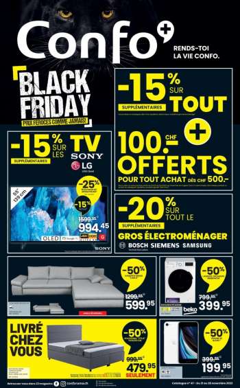 Catalogue Conforama - 21.11.2022 - 28.11.2022.