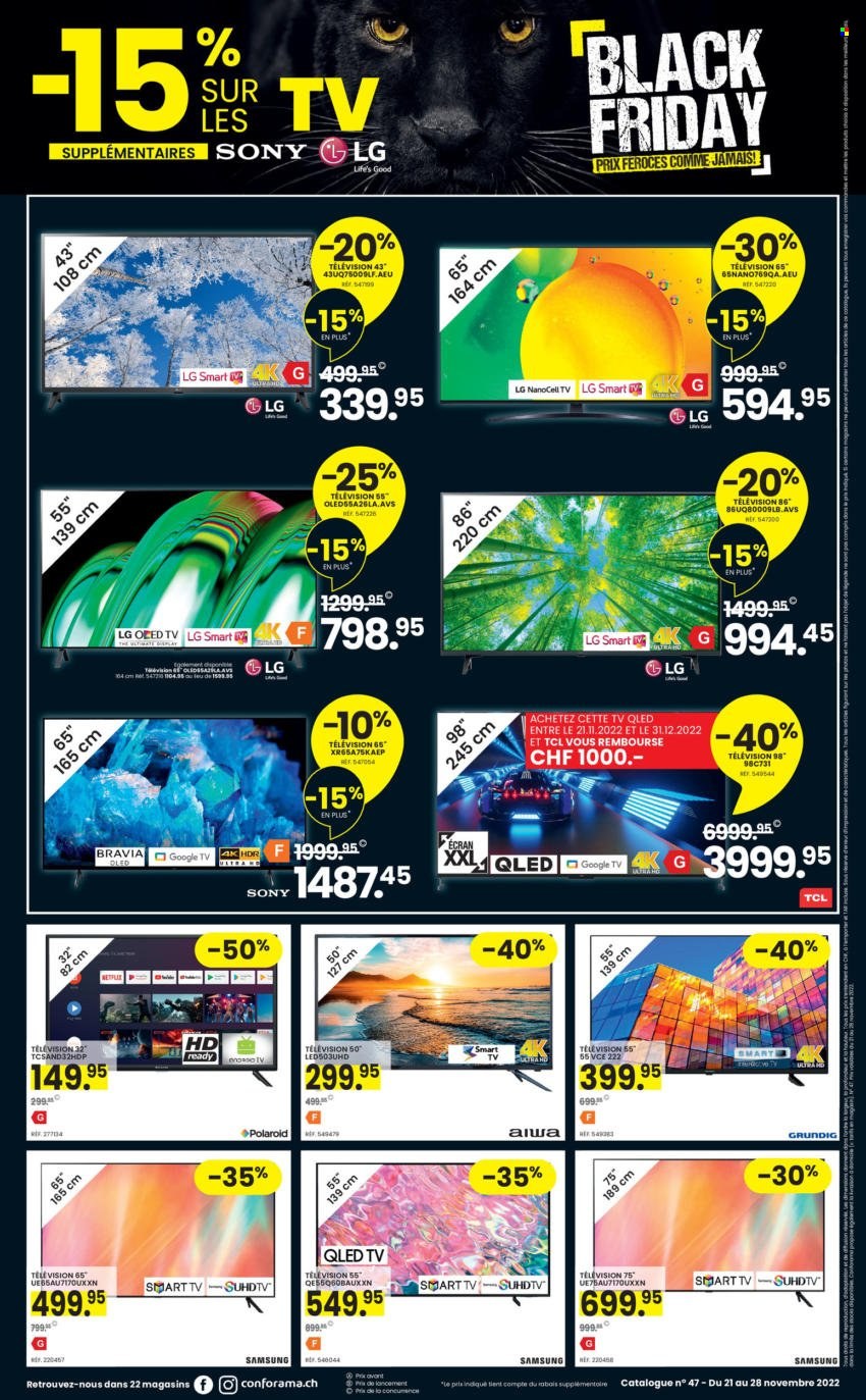 Volantino Conforama - 21.11.2022 - 28.11.2022. Pagina 12