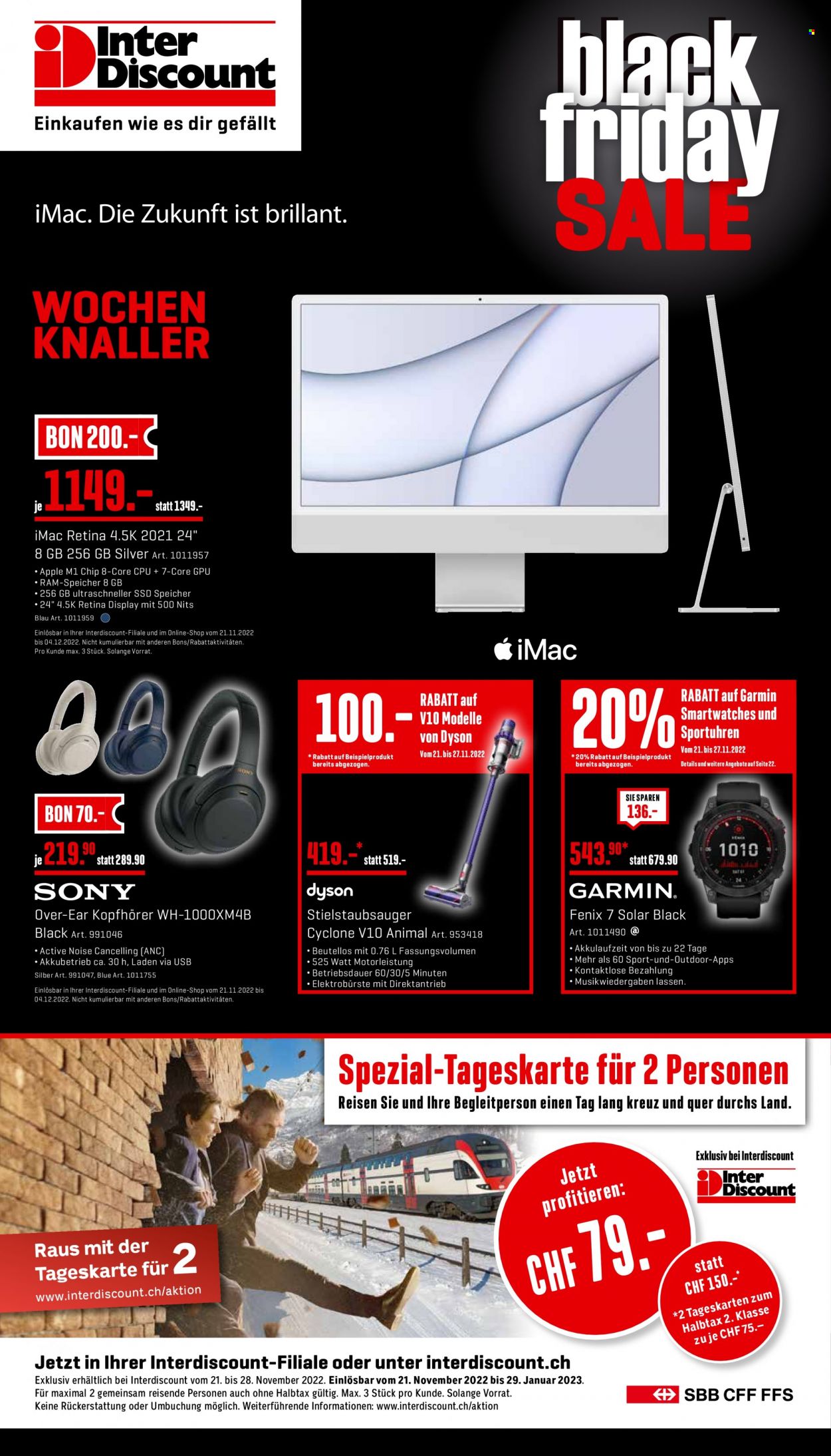 Volantino Interdiscount - 21.11.2022 - 28.11.2022. Pagina 1