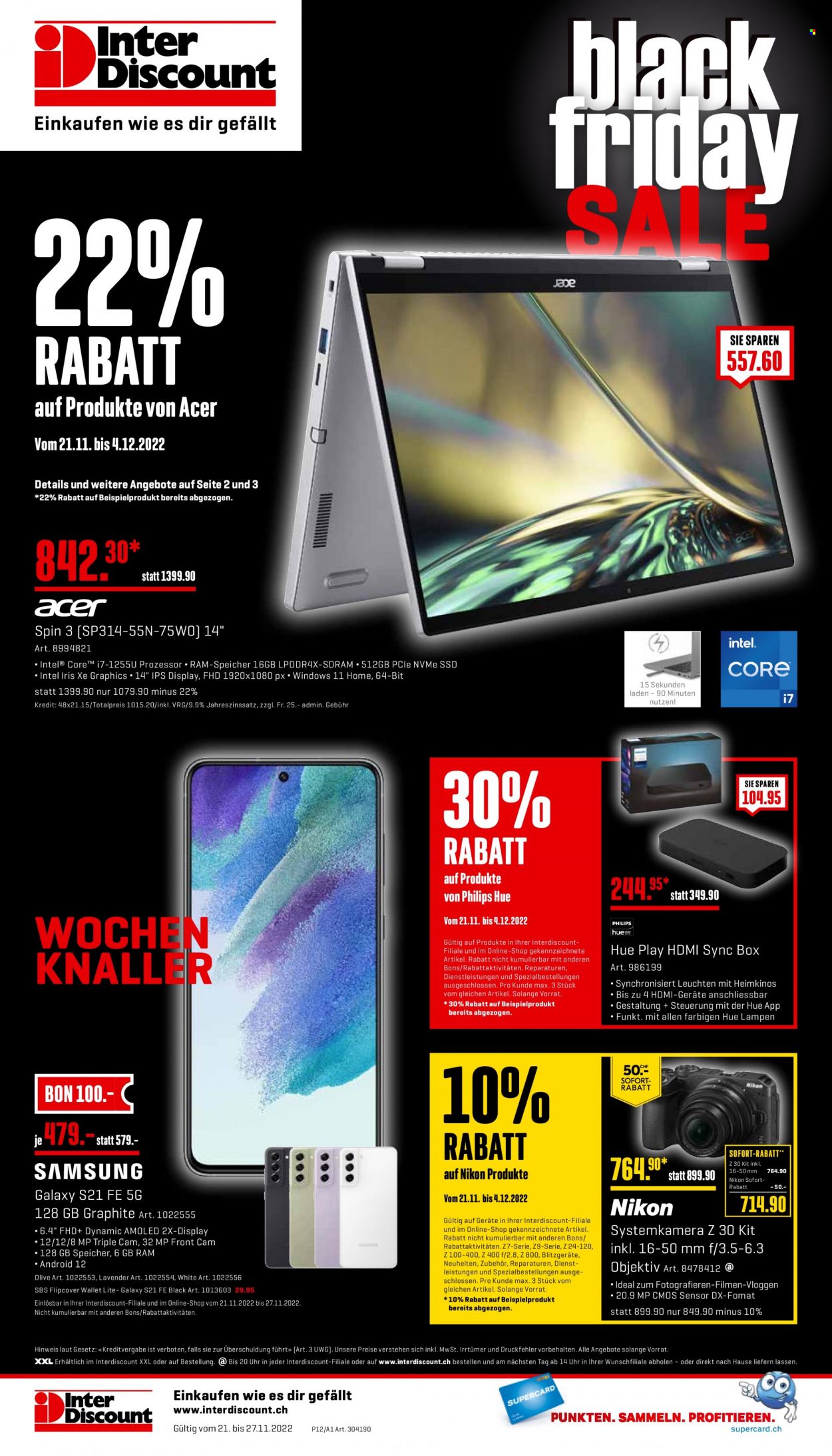 Volantino Interdiscount - 21.11.2022 - 28.11.2022. Pagina 24
