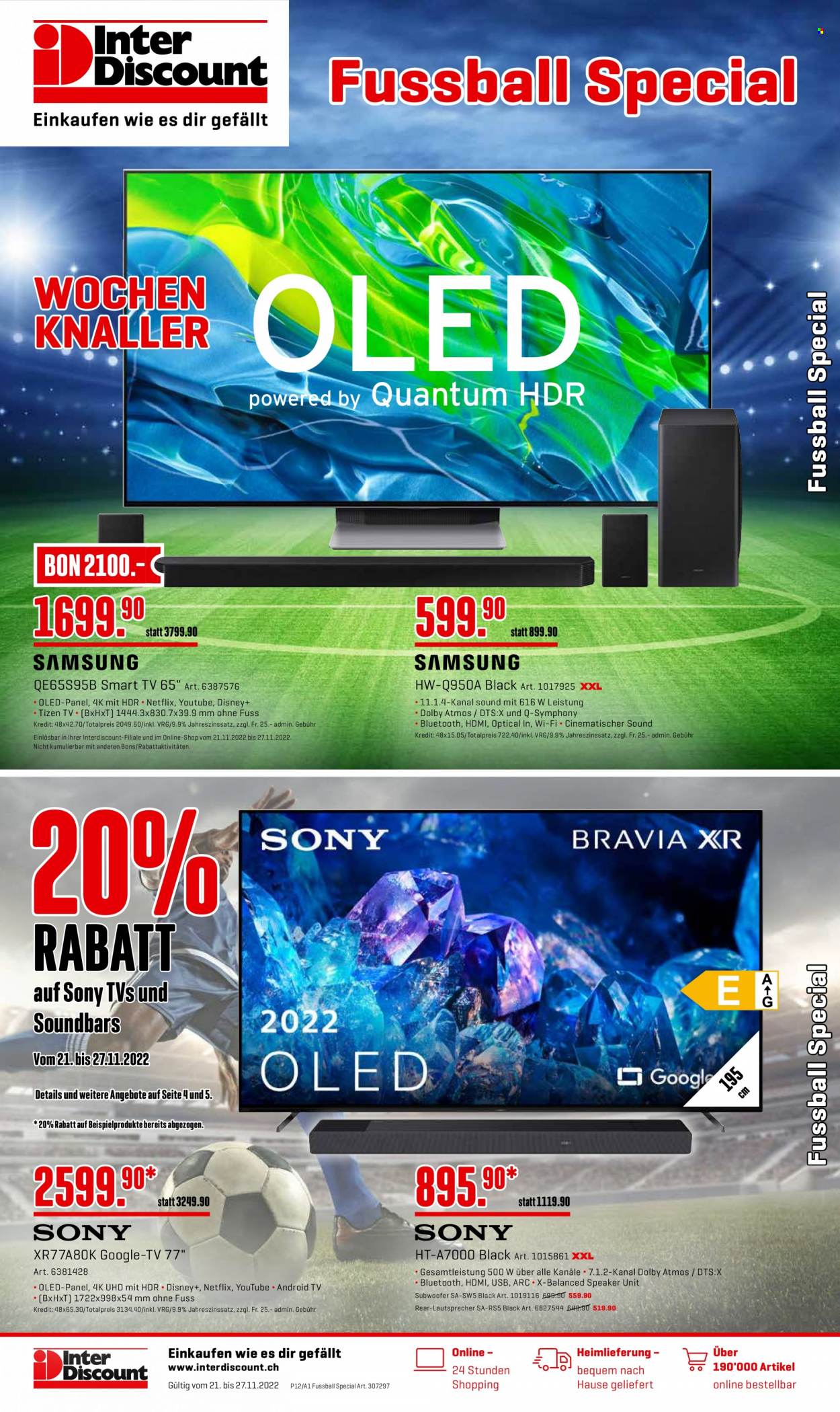 Volantino Interdiscount - 21.11.2022 - 27.11.2022. Pagina 1