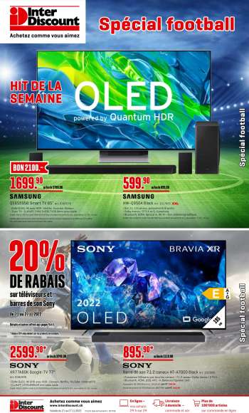 Volantino Interdiscount - 21.11.2022 - 27.11.2022.