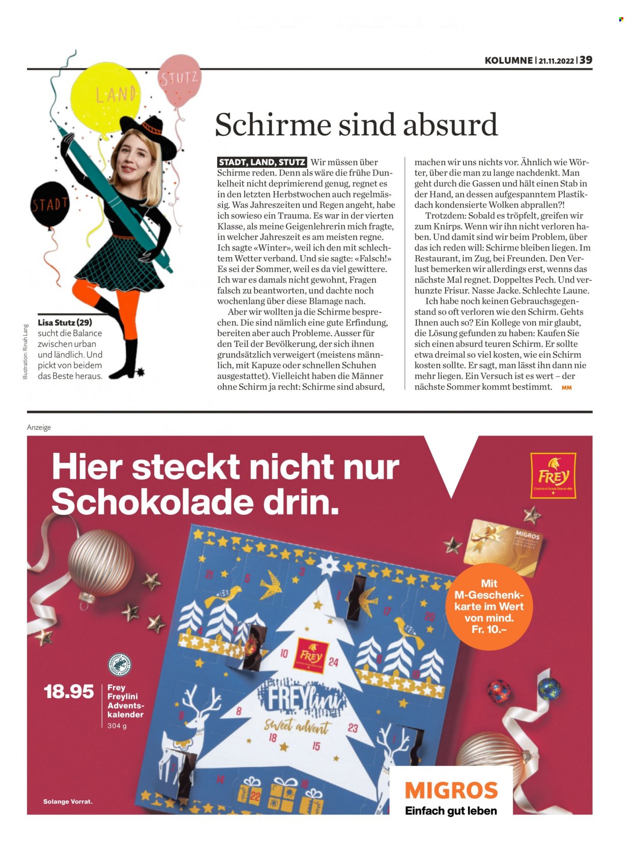 Prospekt Migros - 21.11.2022 - 27.11.2022. Seite 39