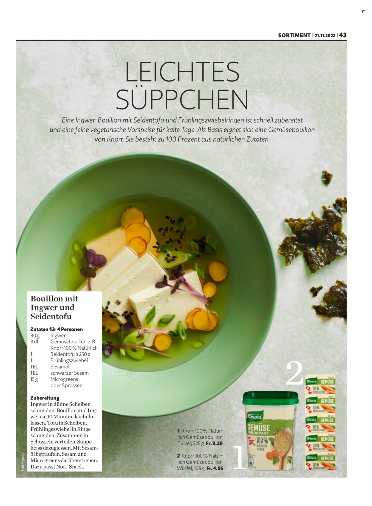 Prospekt Migros - 21.11.2022 - 27.11.2022. Seite 43