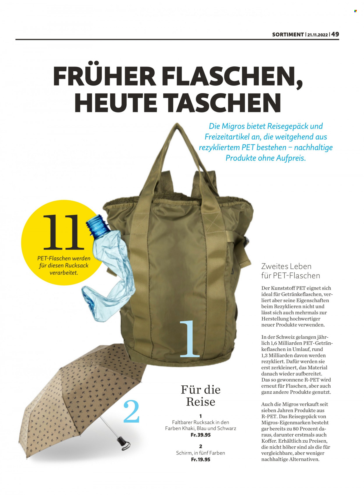 Prospekt Migros - 21.11.2022 - 27.11.2022. Seite 49