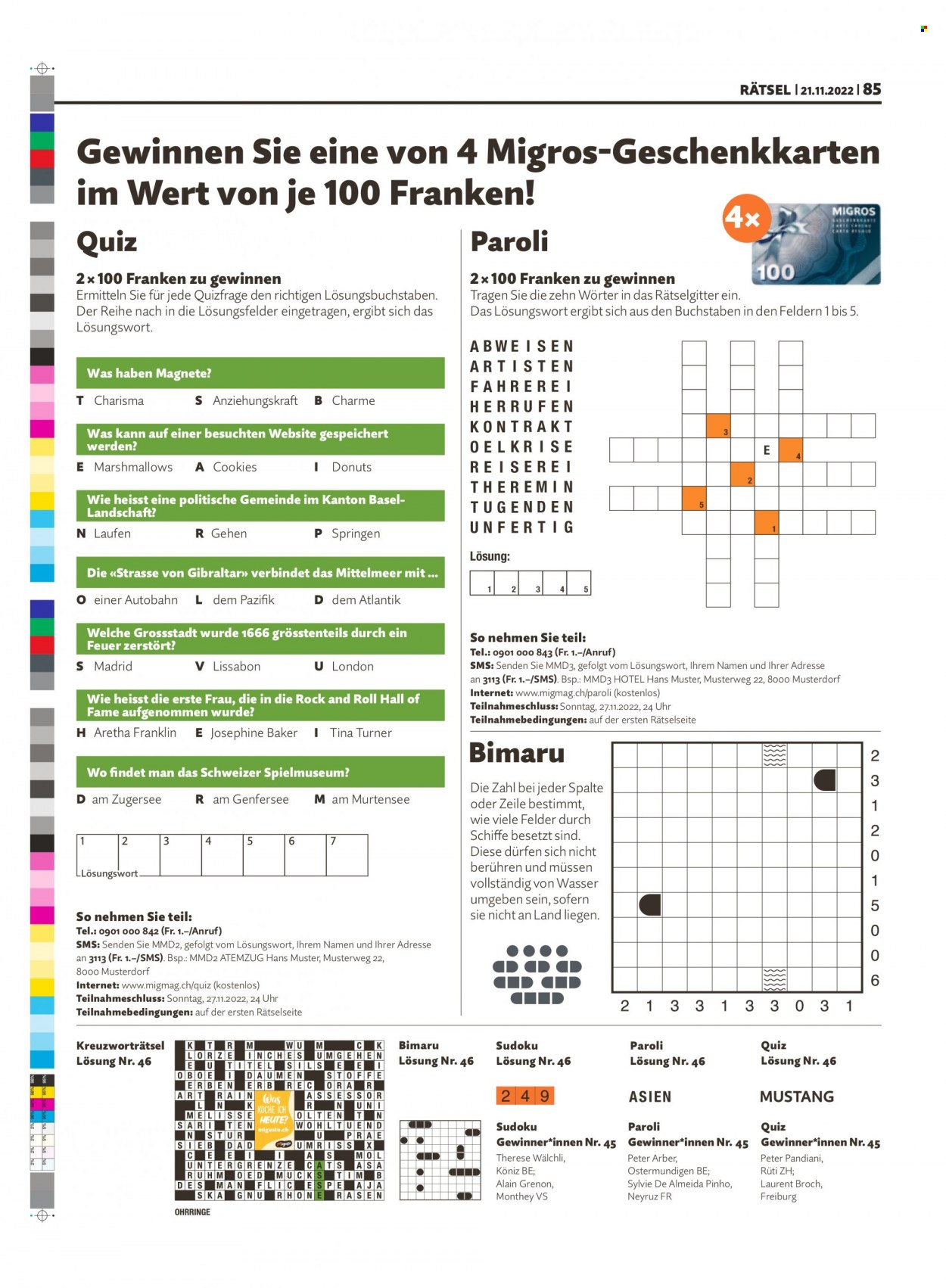 Prospekt Migros - 21.11.2022 - 27.11.2022. Seite 85