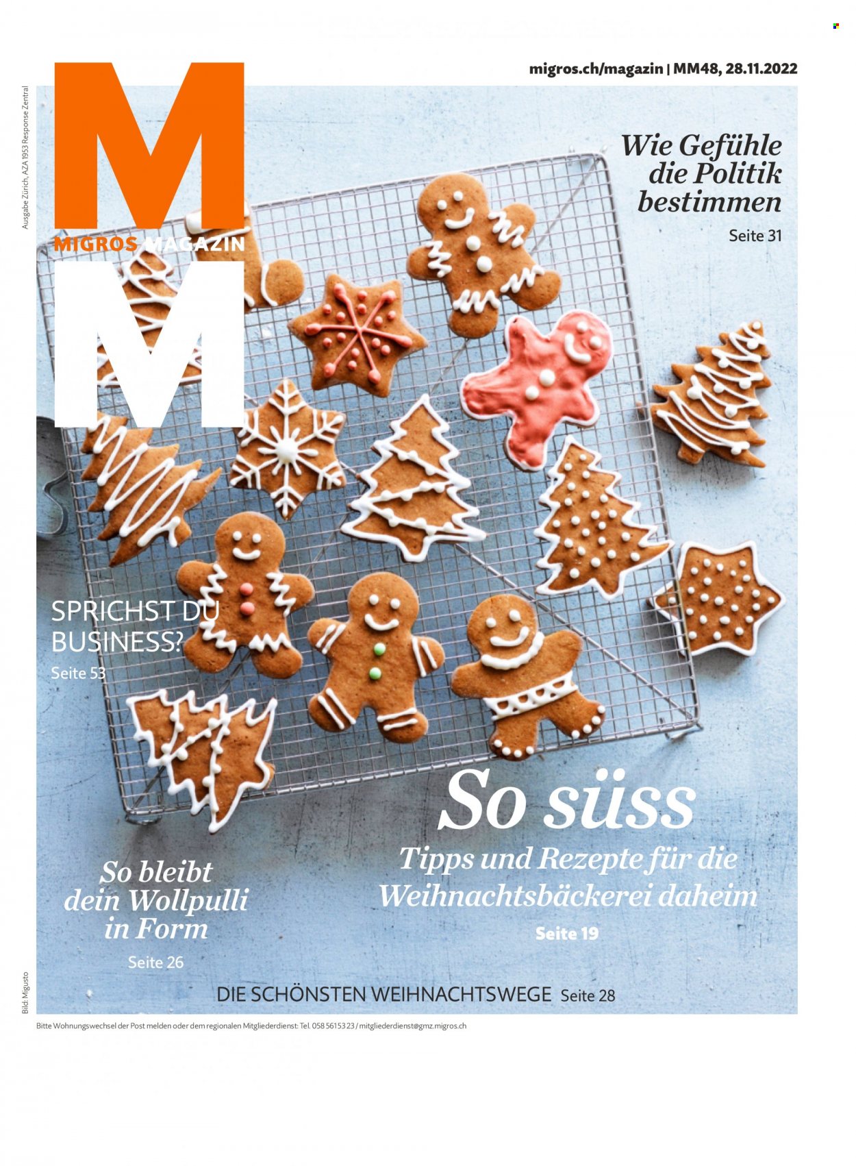 Prospekt Migros - 28.11.2022 - 4.12.2022. Seite 1