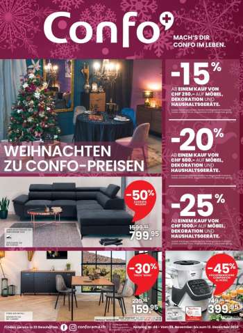 Catalogue Conforama - 29.11.2022 - 12.12.2022.