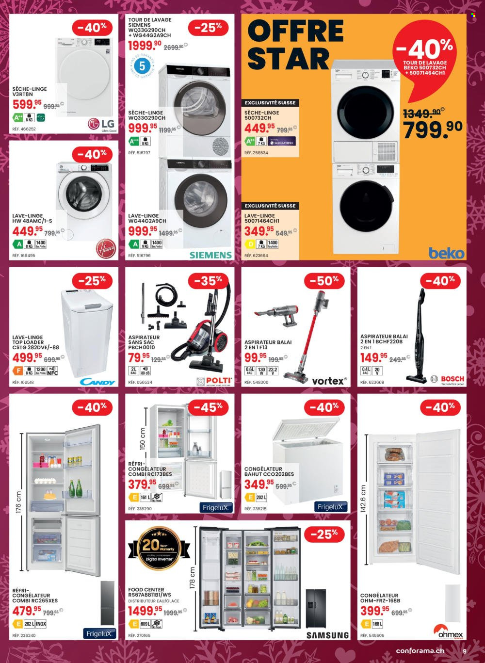 Volantino Conforama - 29.11.2022 - 12.12.2022. Pagina 9