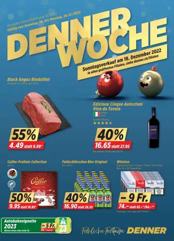 Prospekte Denner - 18.12.2022 - 26.12.2022.