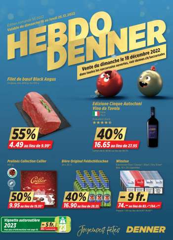 Prospekte Denner - 18.12.2022 - 26.12.2022.