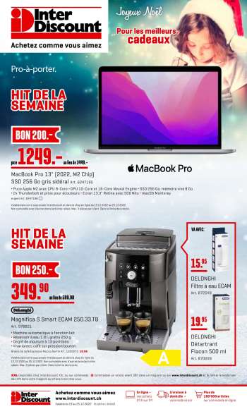 Catalogue Interdiscount - 19.12.2022 - 25.12.2022.