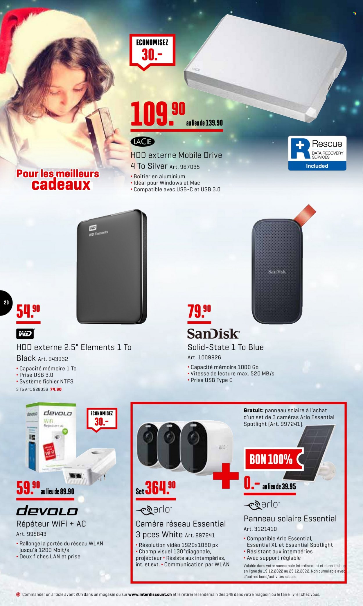 Prospekt Interdiscount - 19.12.2022 - 25.12.2022. Seite 20