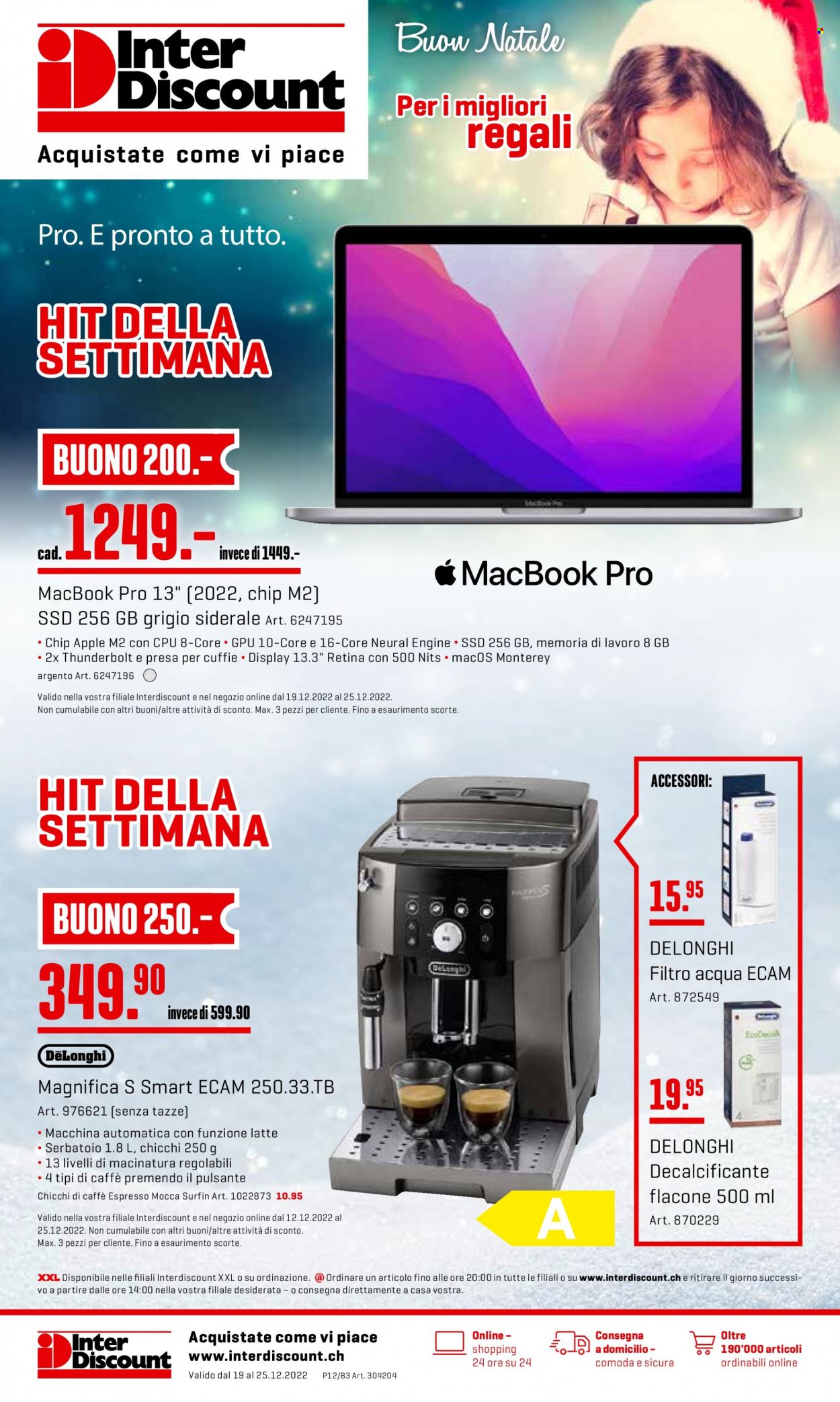 Volantino Interdiscount - 19.12.2022 - 25.12.2022. Pagina 1