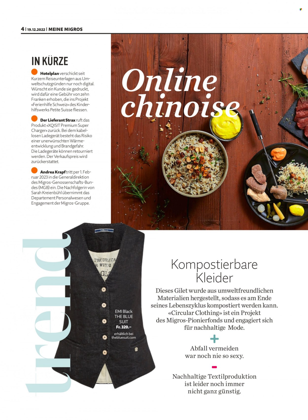 Prospekt Migros - 19.12.2022 - 25.12.2022. Seite 4