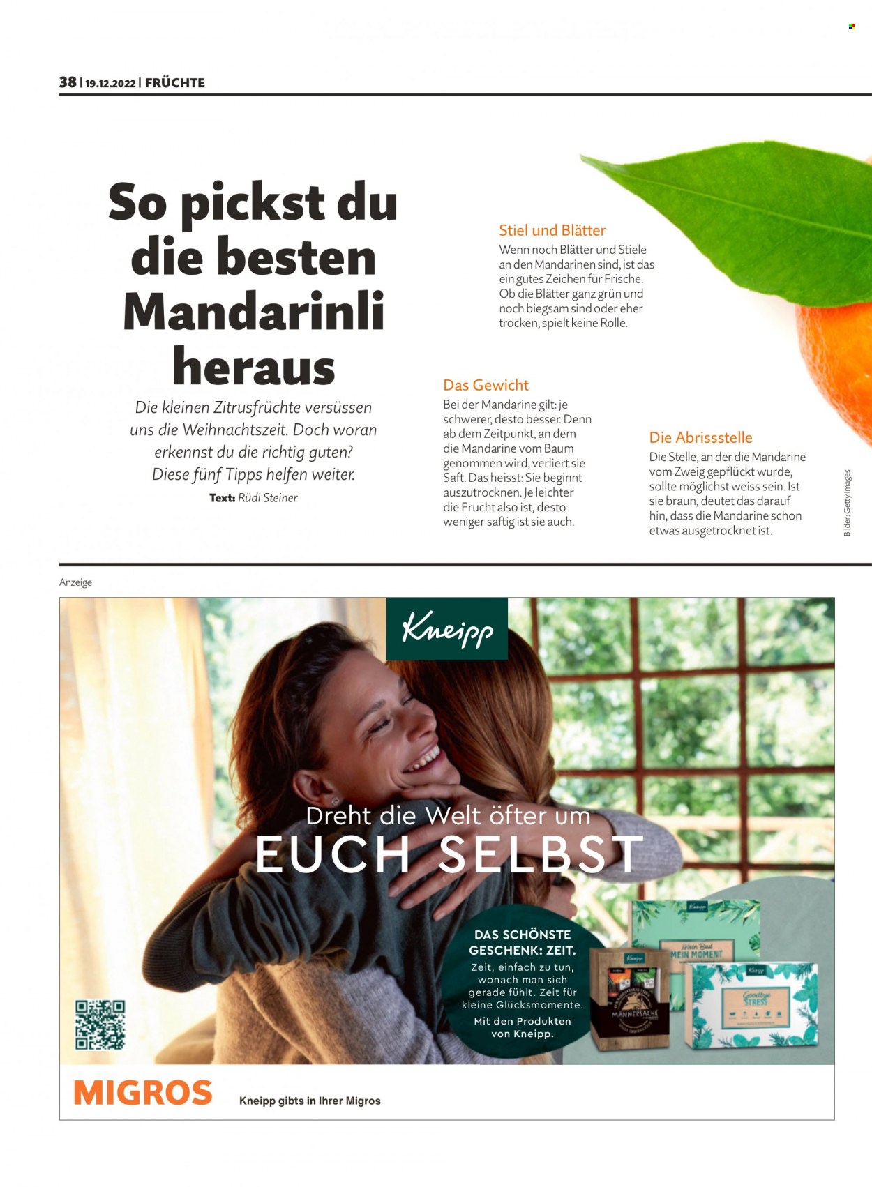 Prospekt Migros - 19.12.2022 - 25.12.2022. Seite 38