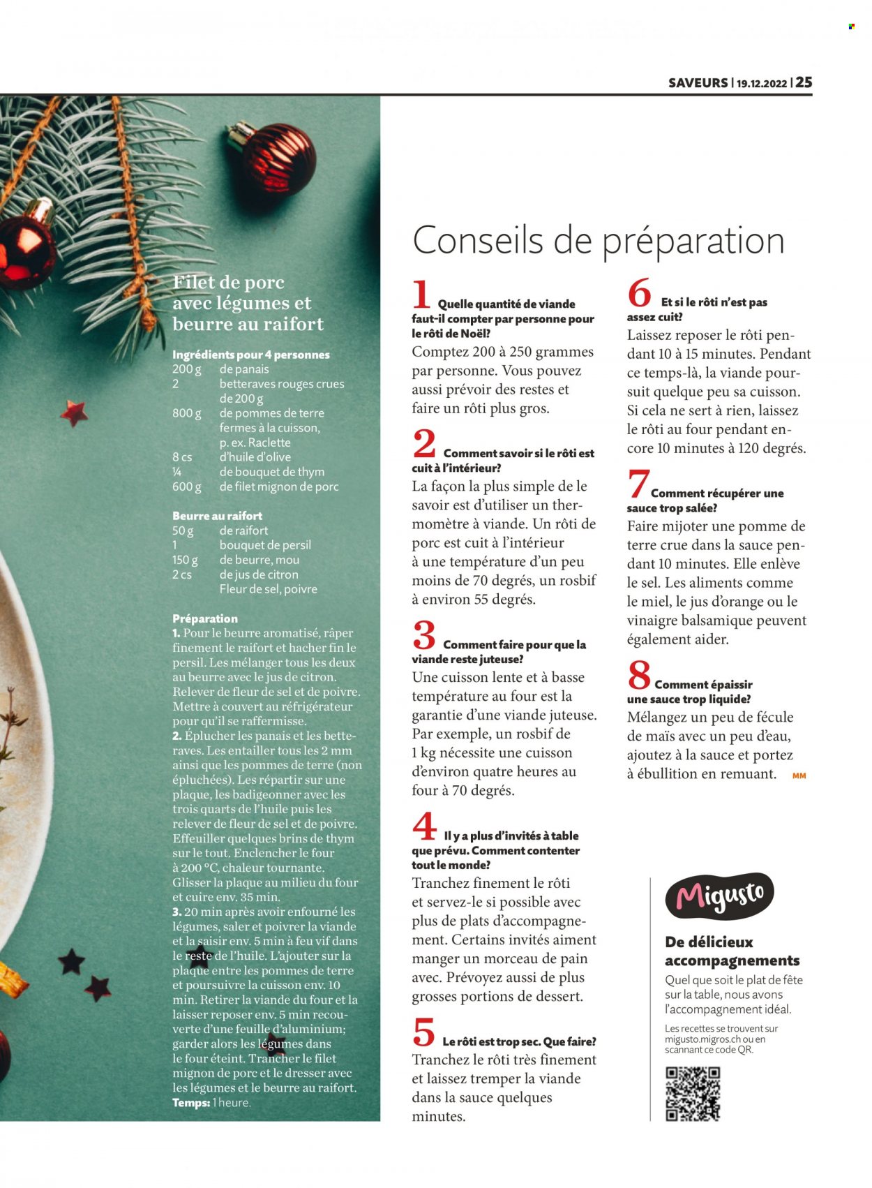Prospekt Migros - 19.12.2022 - 25.12.2022. Seite 25