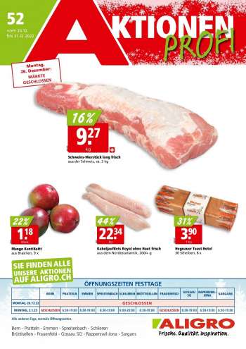 Volantino ALIGRO - 26.12.2022 - 31.12.2022.