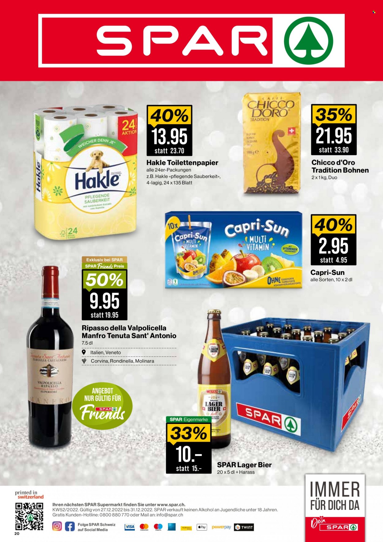 Volantino SPAR - 27.12.2022 - 31.12.2022. Pagina 20
