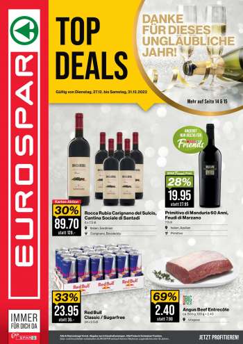 Prospekte SPAR - 27.12.2022 - 31.12.2022.
