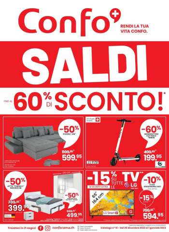 Volantino Conforama - 20.12.2022 - 1.1.2023.
