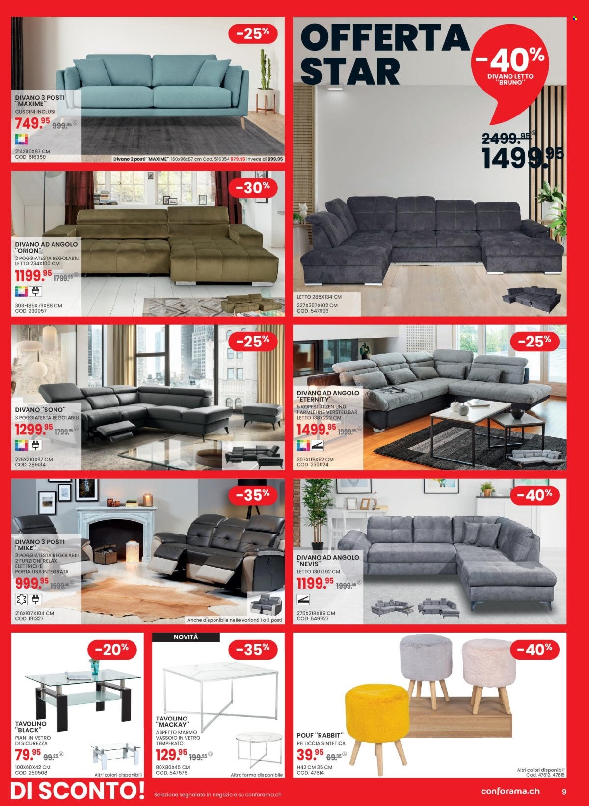 Volantino Conforama - 20.12.2022 - 1.1.2023. Pagina 9